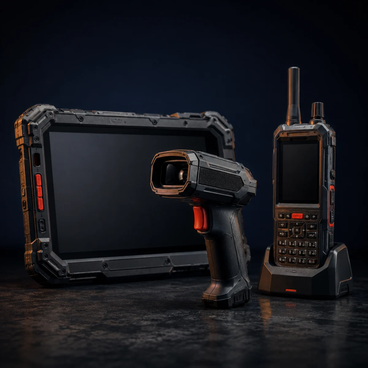 Rugged industrial handheld devices