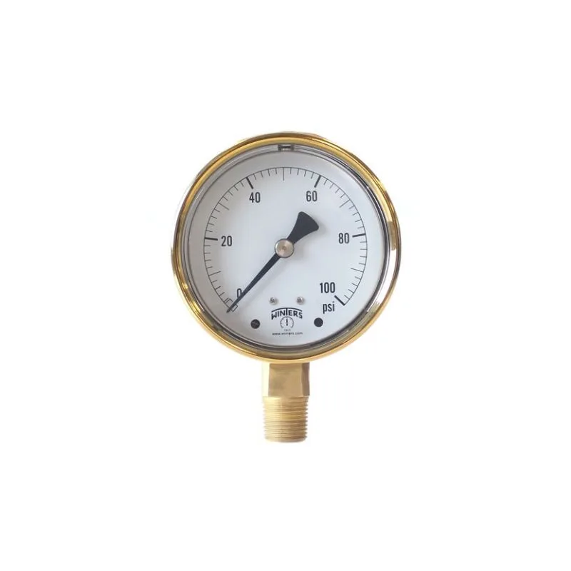PBC FORGED BRASS CASE PRESSURE GAUGE