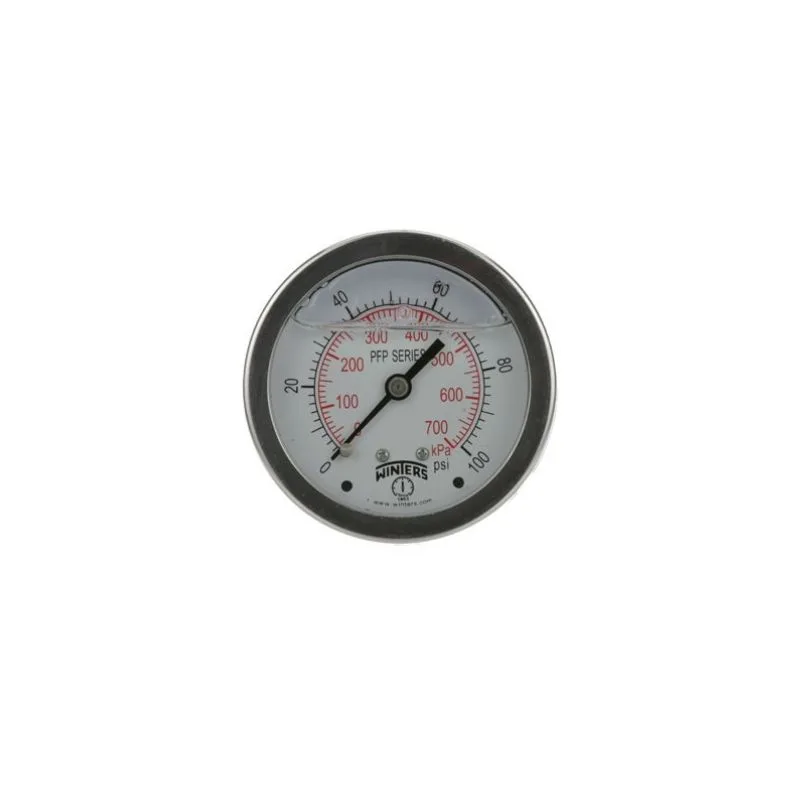 PFP PREMIUM STAINLESS STEEL LIQUID FILLED PRESSURE GAUGE