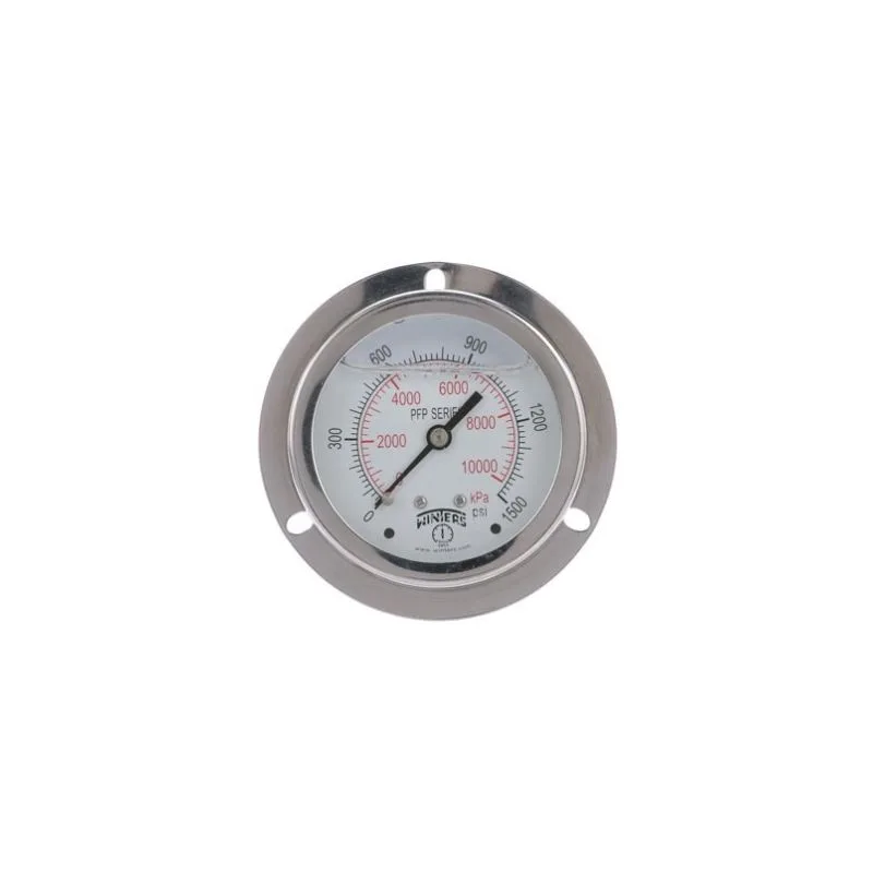 PFP PREMIUM STAINLESS STEEL LIQUID FILLED PRESSURE GAUGE FOR PANEL MOUNTING