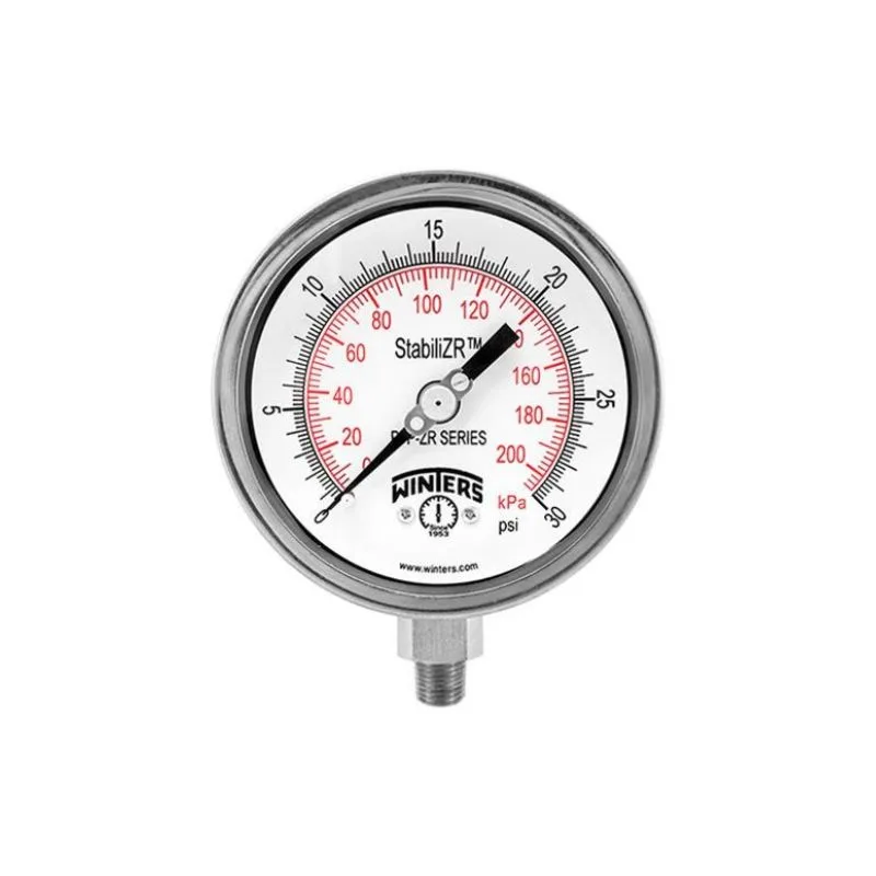 PFP-ZR PREMIUM STAINLESS STEEL StabiliZR® PRESSURE GAUGE