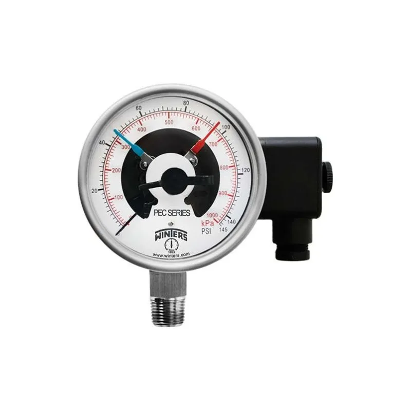 PEC PREMIUM STAINLESS STEEL PRESSURE GAUGE WITH ELECTRICAL CONTACTS