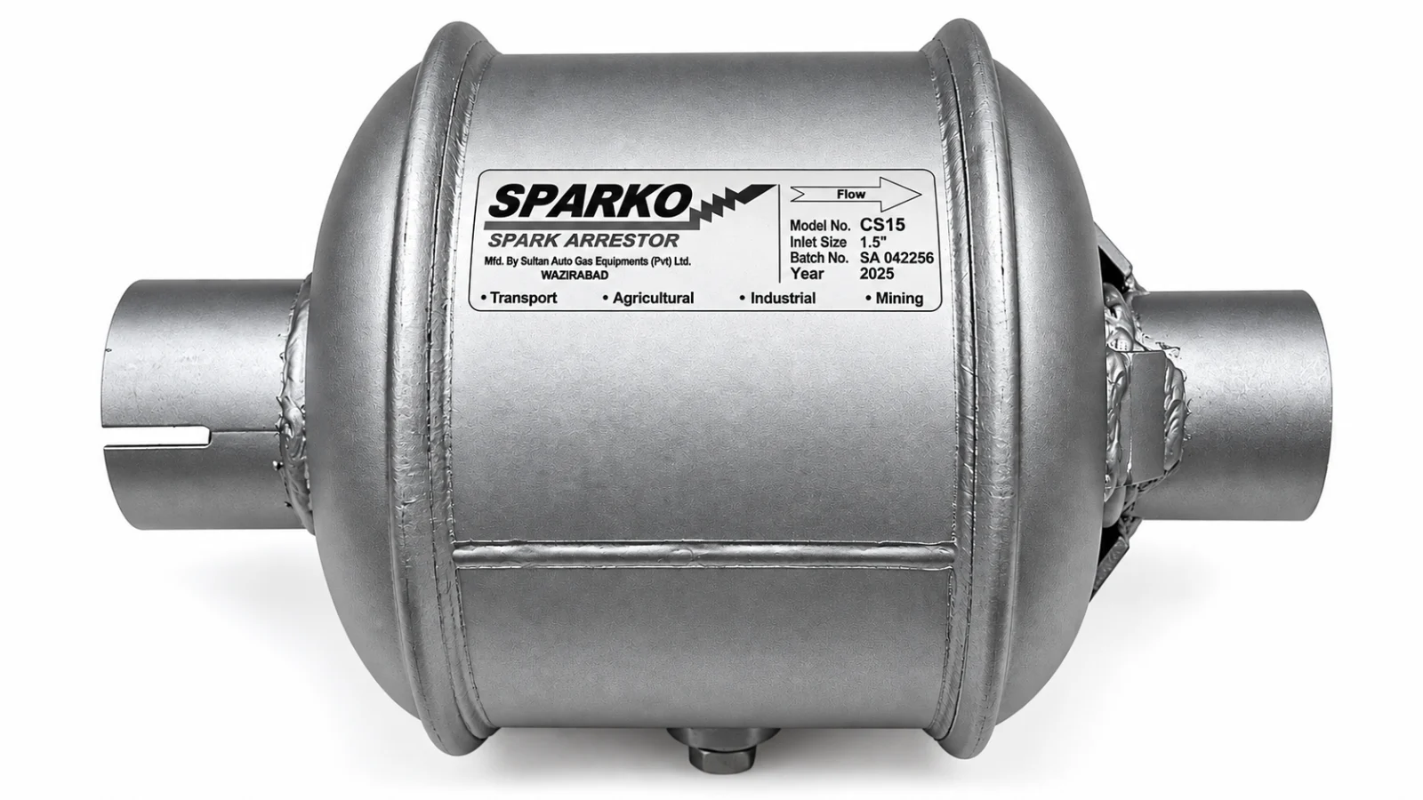 SPARKO Spark Arrestor, 1 inch to 6 inch