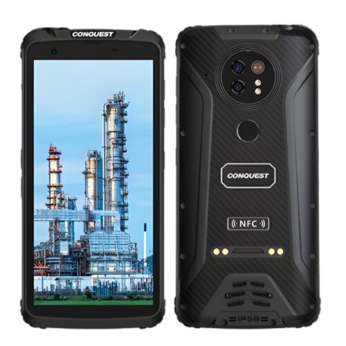 Conquest F5 IoT Enterprise Mobile Computer - 8000mAh Battery, IP68/IP69K Rugged 4G Smartphone