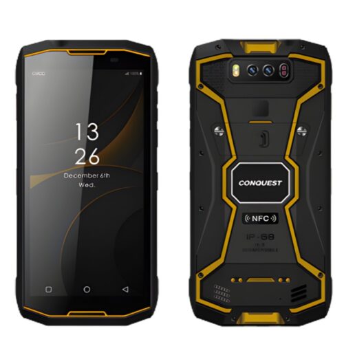 Conquest S12 Pro 4G Rugged Smartphone - 8000mAh Battery, IP68/IP69K Waterproof