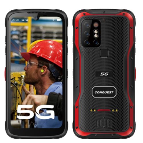Conquest S20 5G Industrial Smartphone - 8GB RAM, 8000mAh Battery, Night Vision Camera